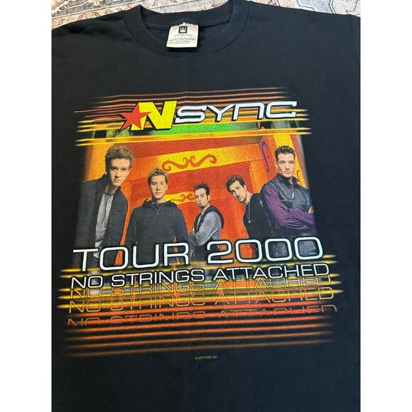 Vintage *NSYNC Tour T Shirt 2000 Front and Back Graphic Y2k Nsync Boy Band Shirt - Picture 9 of 15